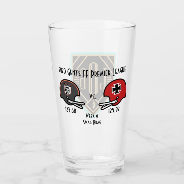 SwagBrag6 Der Rote contra Lucky Pint Glass (Anverso)