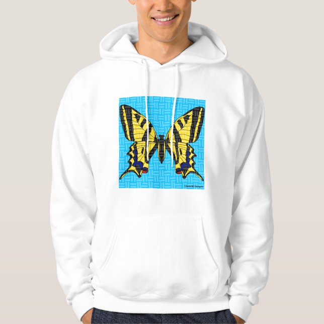 Swallowtail (blanco) - Sudadera con capucha para h (Anverso)