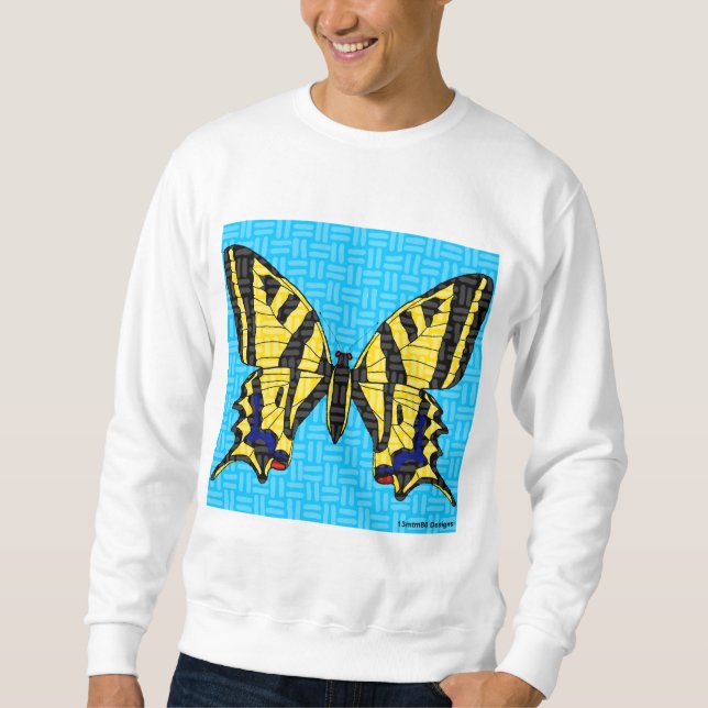 Swallowtail (blanco) - Sudadera con capucha para h (Anverso)