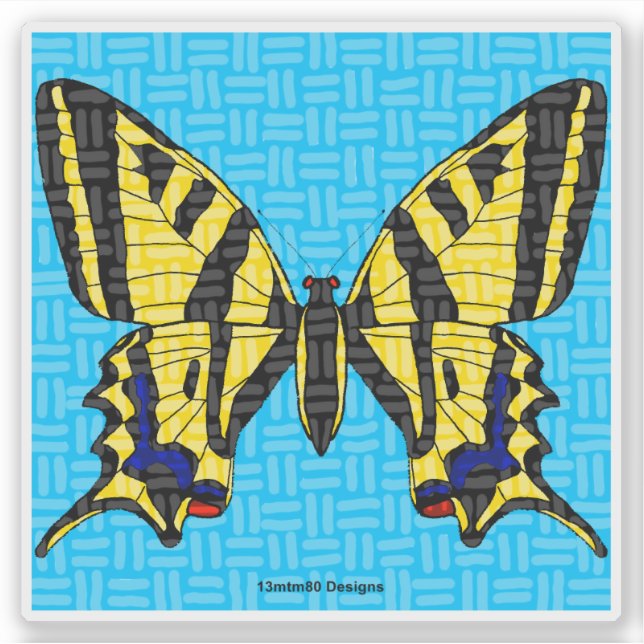 Swallowtail - Calcomanía (Anverso)