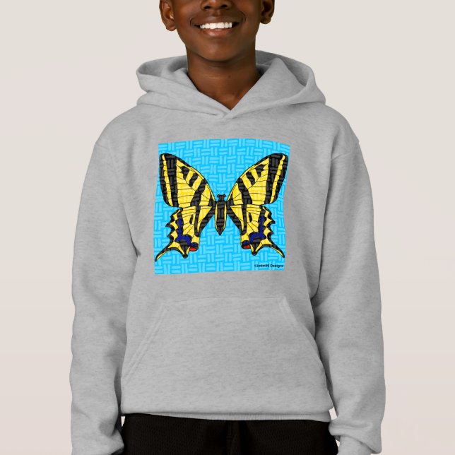 Swallowtail (vívido) - Sudadera con capucha para n (Anverso)