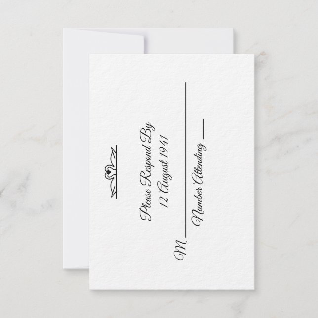 Swan Boda Suite R.S.V.P ~ El comandante (Anverso)