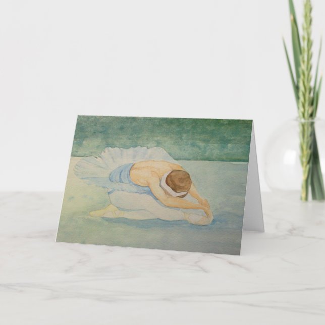 Swan Lake - Tarjeta de saludos en blanco (Anverso)