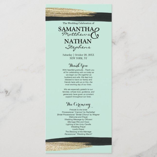 Swanky Moda Gold y programas de pinceles negros (Anverso)