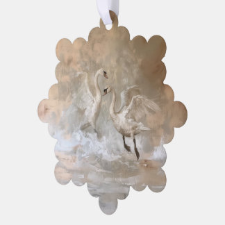 Swans - Estacionamiento de decoración de tarjetas 