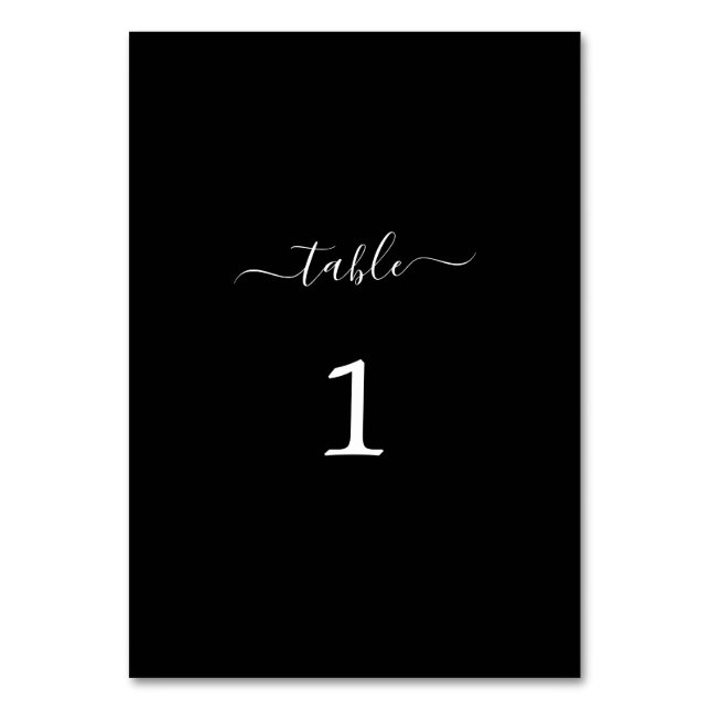 Swash de guiones simples Gracias Tarjeta de tabla  (Anverso)