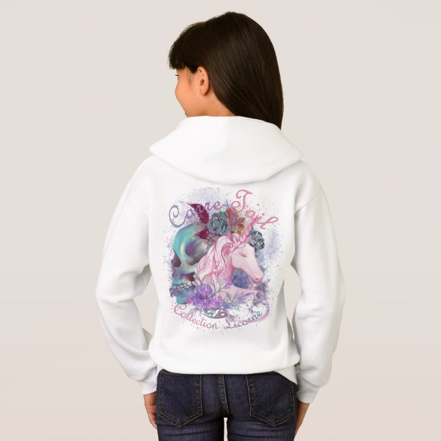 sweat fille licorne (Reverso completo)