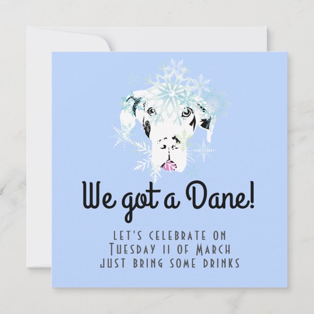Sweat Great Dane Girl | Invitación Doggenhaus (Reverso)