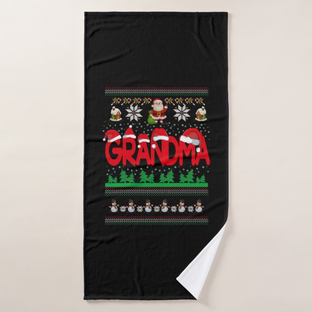Sweater, Navidades feos de la abuela (Toalla de baño)