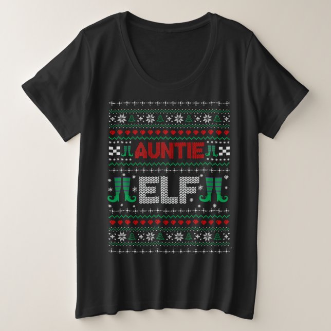 Sweater, Navidades feos de la tía Elf (Anverso del diseño)