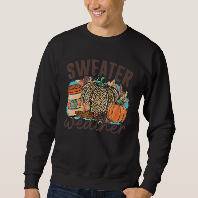 Sweater Weather Pumpkin Drink  Thanksgiving Party (Anverso)