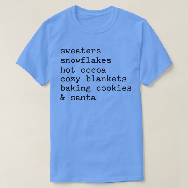 Sweaters Snowflakes Hot Cocoa Cozy Blankets Funny  (Diseño del anverso)