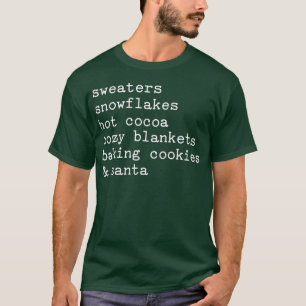 Sweaters Snowflakes Hot Cocoa Cozy Blankets Funny 