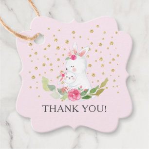 Sweet Bunny Baby Shower Favor Gift Etiqueta