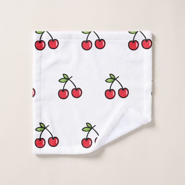 Sweet Cherry Bath Towel Set (Toallita)