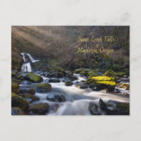 Sweet Creek cae de la postal de Oregon