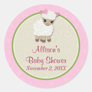 Sweet Dreams LAMB Baby Shower pegatina SDK#1