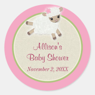 Sweet Dreams LAMB Baby Shower pegatina SDK#2