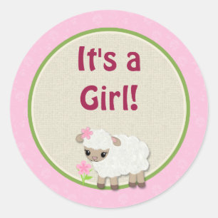 Sweet Dreams LAMB Baby Shower pegatina SDK#3