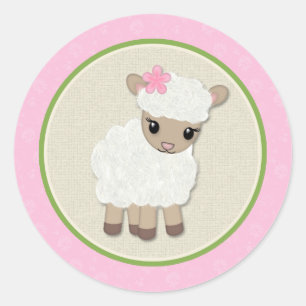 Sweet Dreams LAMB Baby Shower pegatina SDK#5
