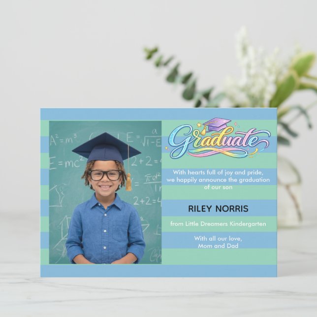 Sweet Graduate Announcement  (Anverso de pie)