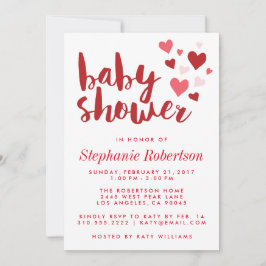 Sweet Hearts Elegante Invitación Baby Shower
