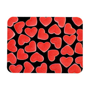Sweet Hearts Imán premium negro