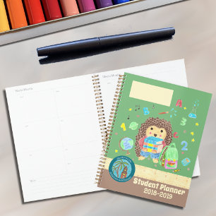 Sweet hedgehog, planificador escolar de primaria 2