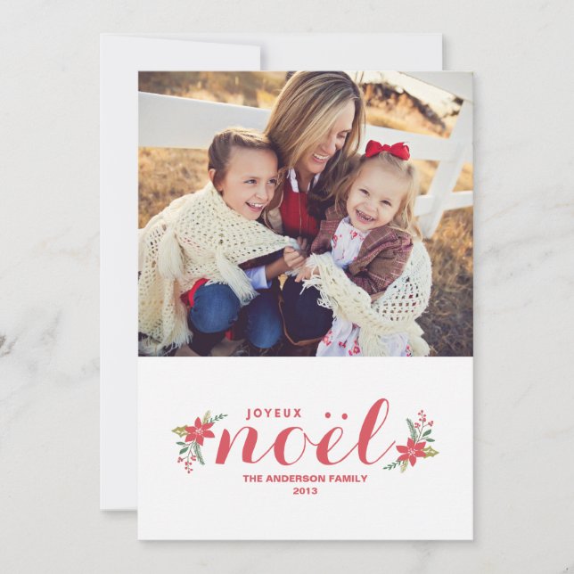 SWEET JOYEUX NOEL | TARJETA DE FOTOGRAFÍA DE VACAC (Anverso)