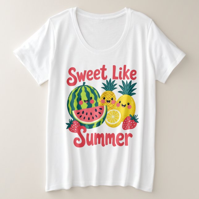 Sweet Like Summer Watermelon Strawberry pineapple (Anverso del diseño)