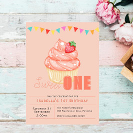 Sweet ONE, fiesta de primer cumpleaños invitación 