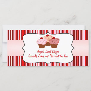 Sweet Shoppe Cupakes Business Gift Certificate