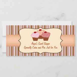 Sweet Shoppe Cupakes Business Gift Certificate