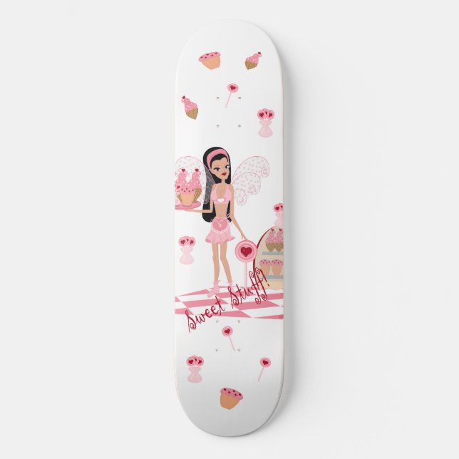 Sweet Shoppe Fairy White Skateboard (Anverso)