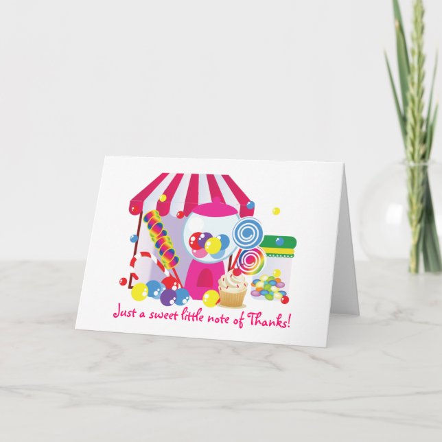 Sweet Shoppe nota de agradecimiento (Anverso)