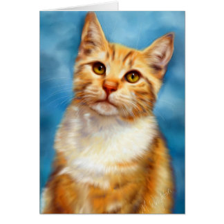 Sweet William - Naranja Tabby Cat Art
