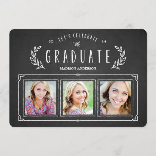 Sweet Wreath   Invitación de graduación