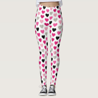 Sweetheart Scribbles: Legging de Corazón Rosa y Ne