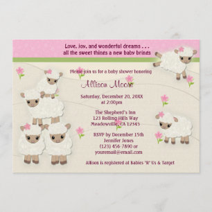 Sweets Dreams LAMB Invitación chica SDK