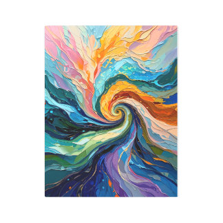 Swirl Abstract colorido: Arte de espectro dinámico