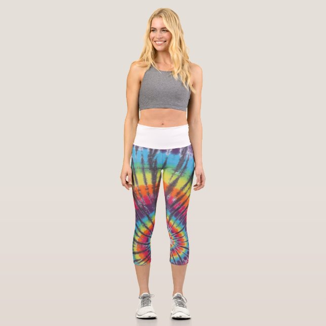 Swirl Tie Dye Capri Leggings (Anverso)