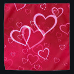 Swirled Hearts Bandana<br><div class="desc">El Swirled Hearts Bandana es ideal para tu armario,  ¡es un gran regalo! ¡Consiga uno para su mascota! Personalizar con su propio texto si lo desea.</div>