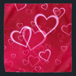 Swirled Hearts Bandana<br><div class="desc">El Swirled Hearts Bandana es ideal para tu armario,  ¡es un gran regalo! ¡Consiga uno para su mascota! Personalizar con su propio texto si lo desea.</div>