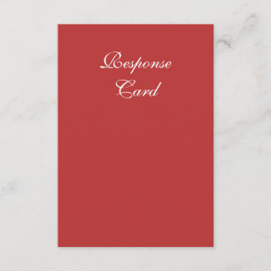 Swirls en Candy Red RSVP