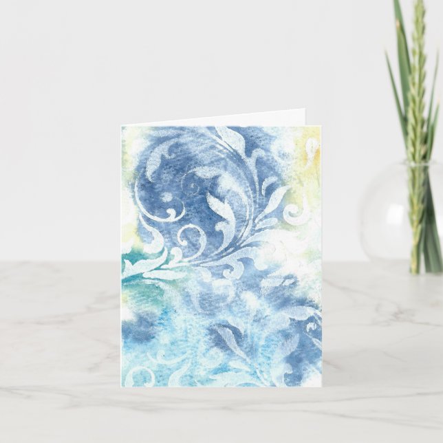 'Swirls' Tarjeta De Ocasión (Anverso)