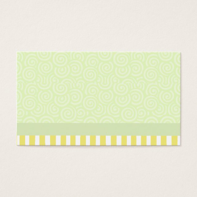 Swirls y Stripes verdes y amarillos (Frente)