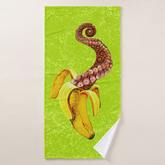 Swirly Mutant-Banana (Toalla de baño)