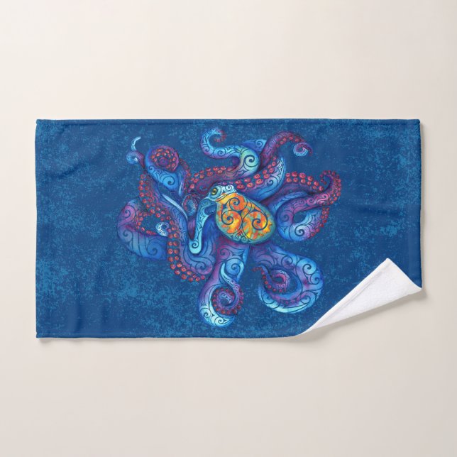 Swirly Octopus (Toalla de mano)