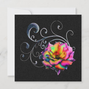 Swirly Rainbow Rosa