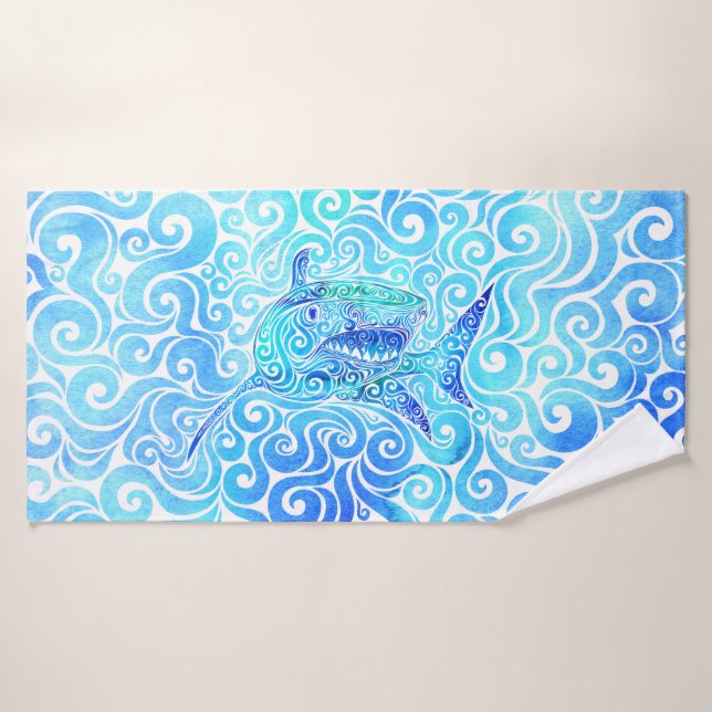 Swirly Shark (Toalla de baño)